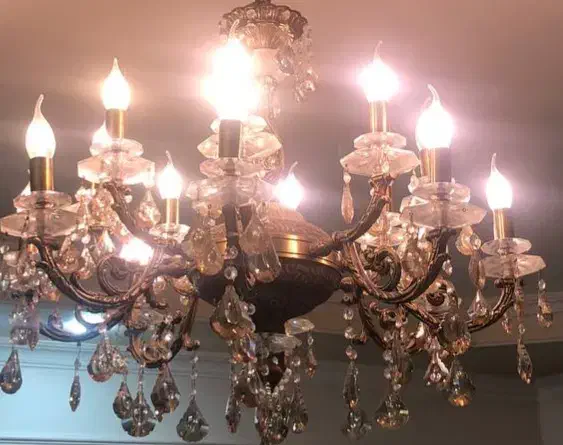 لوستربرنز ۱۶ شاخه|لوستر و چراغ آویز|اصفهان, طامه|دیوار