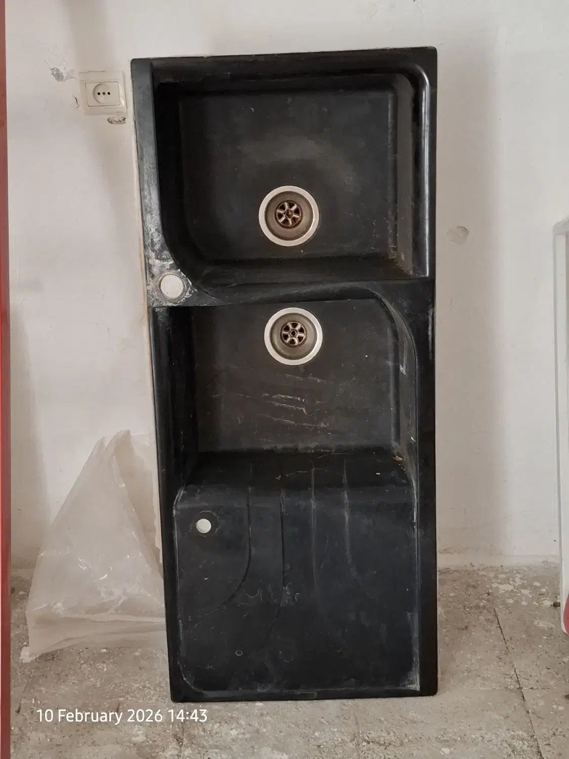 سینک گرانیتی|آب‌چکان و نظم‌دهنده ظروف|شیروان (خراسان), |دیوار