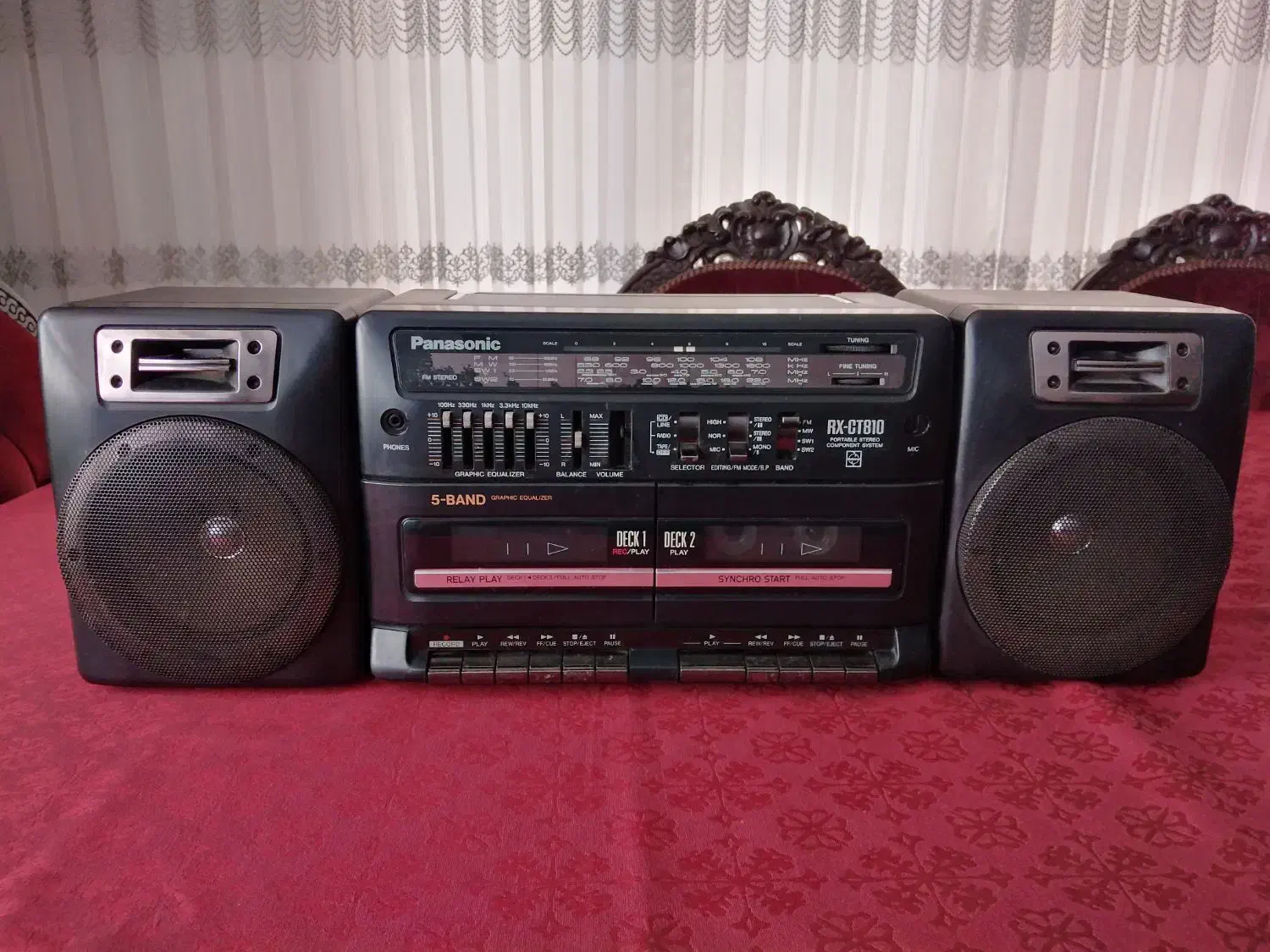 رادیو ضبط دو کاسته پاناسونیک|سیستم صوتی خانگی|رشت, نامجو|دیوار