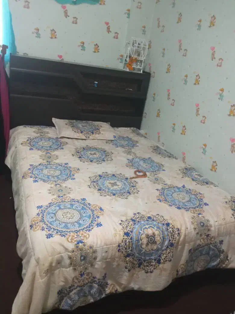 تخت خواب دونفره با تشک طبی فراشبند|تخت و سرویس خواب|فراشبند, |دیوار