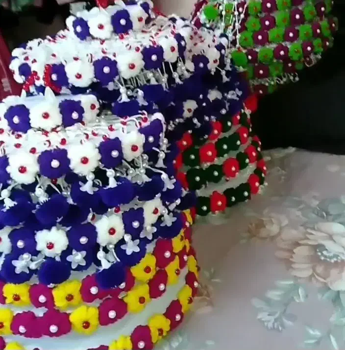 اویز مرواریدی کاموایی|صنایع دستی و سایر لوازم تزئینی|مسجد سلیمان, |دیوار