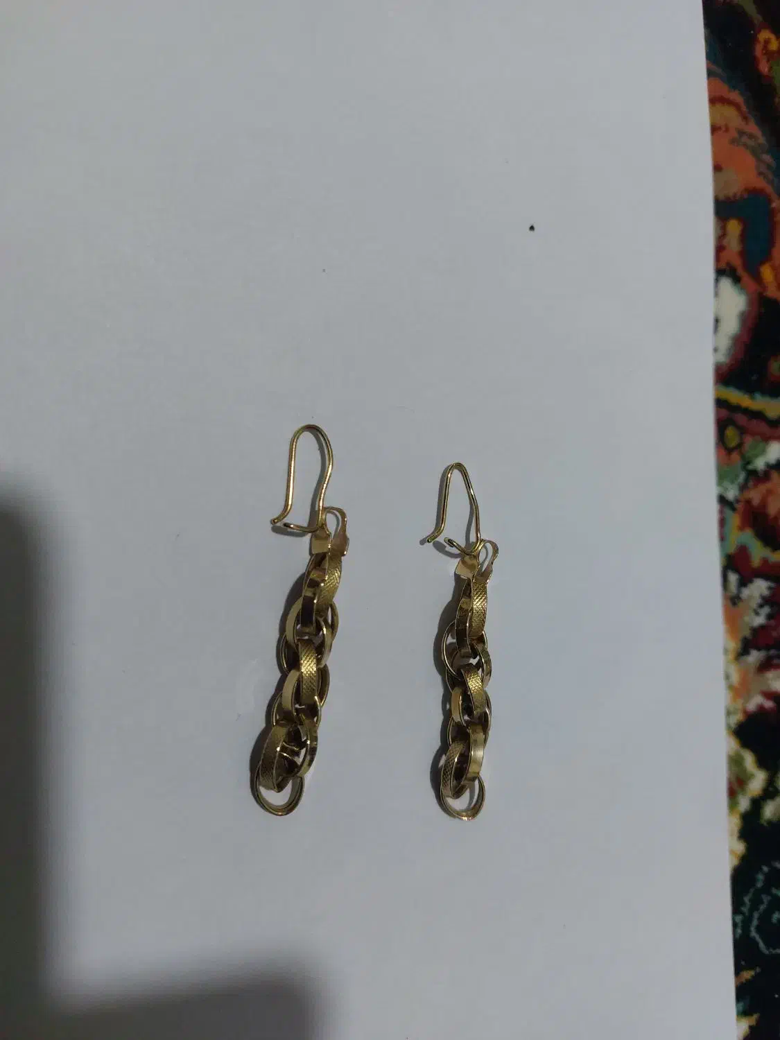 طلا النگو اماراتی گوشواره زنجیر طلا|جواهرات|قم, علی آباد سعدگان|دیوار