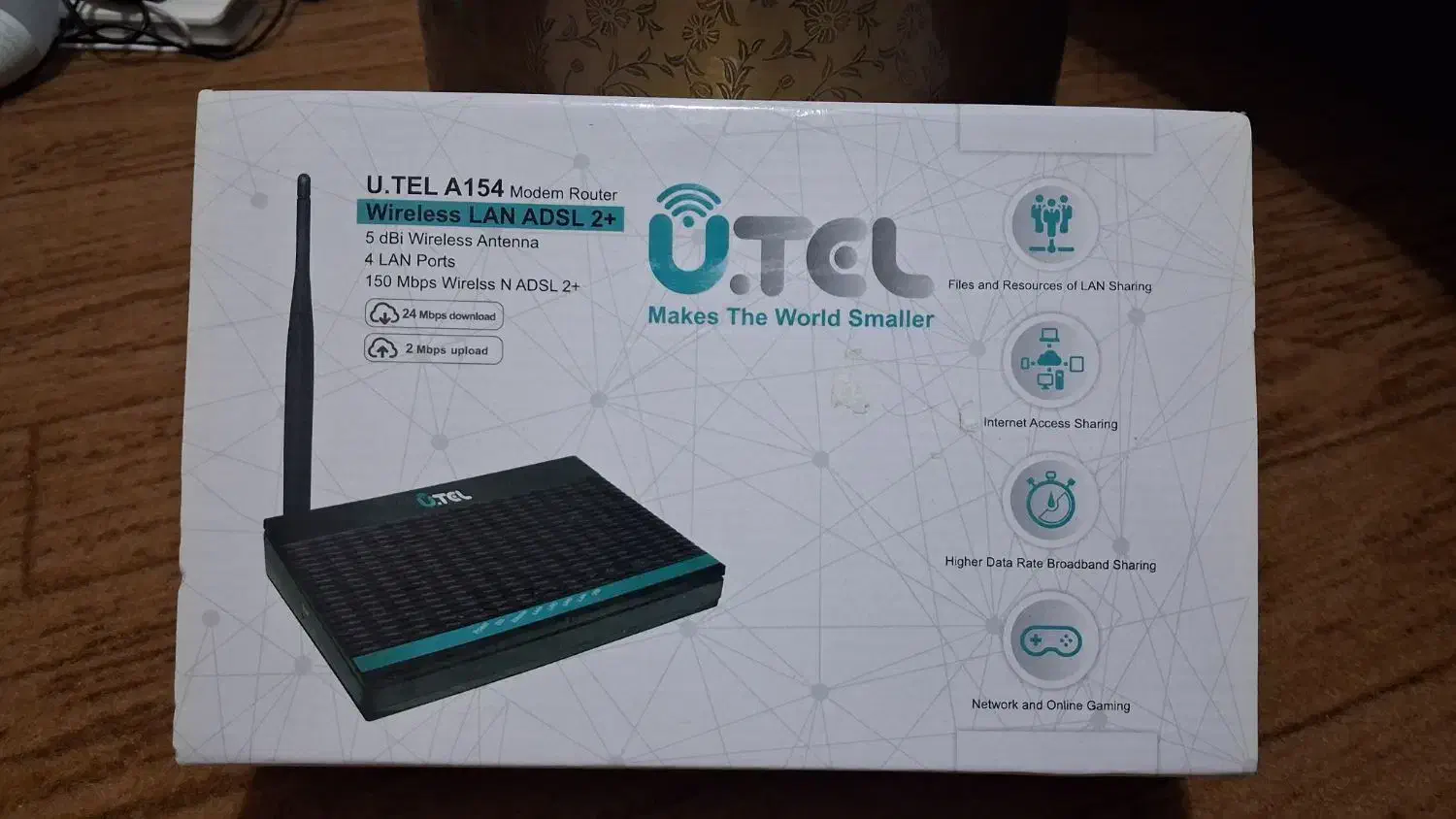 مودم UTEL A154 نو سه ماه کار کرده|مودم و تجهیزات شبکه|بجنورد, |دیوار