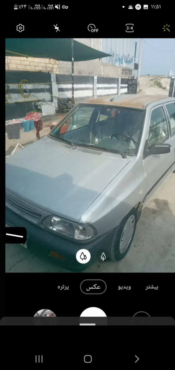 پراید نقرای مدل۸۵ قیمت۱۲۰ میلیون|خودرو سواری و وانت|بندر انزلی, بشمن|دیوار