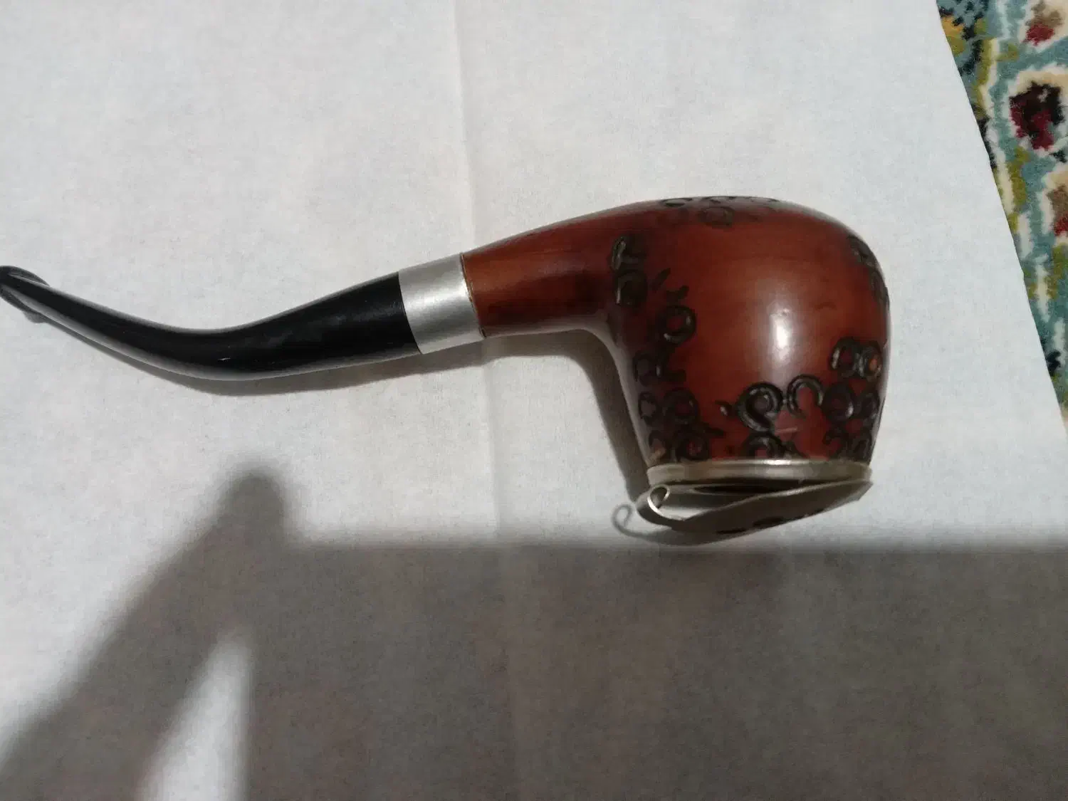 پیپ چوبی طرح دار|کلکسیون اشیاء عتیقه|مراغه, |دیوار