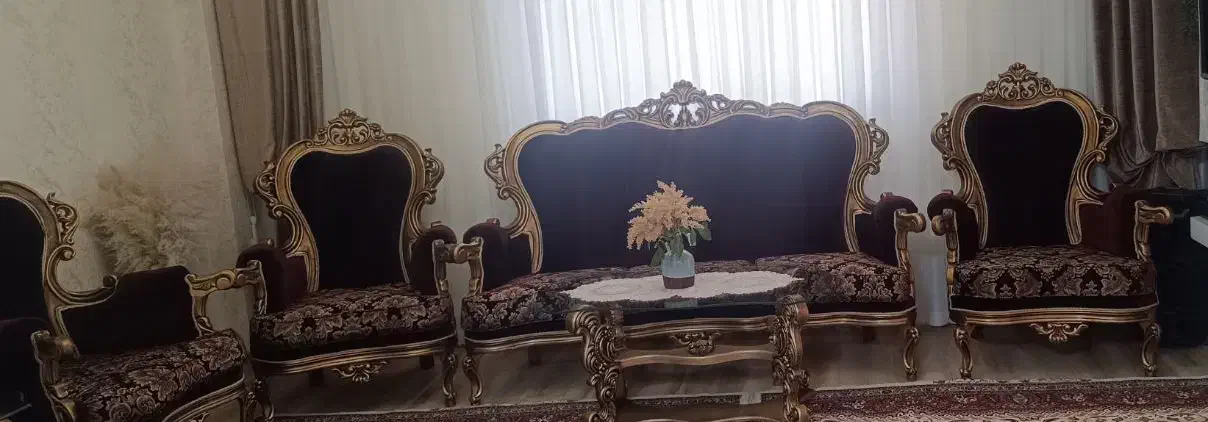 مبل ۹نفره چو راش سلطنتی|مبلمان خانگی و میز عسلی|سهند, |دیوار