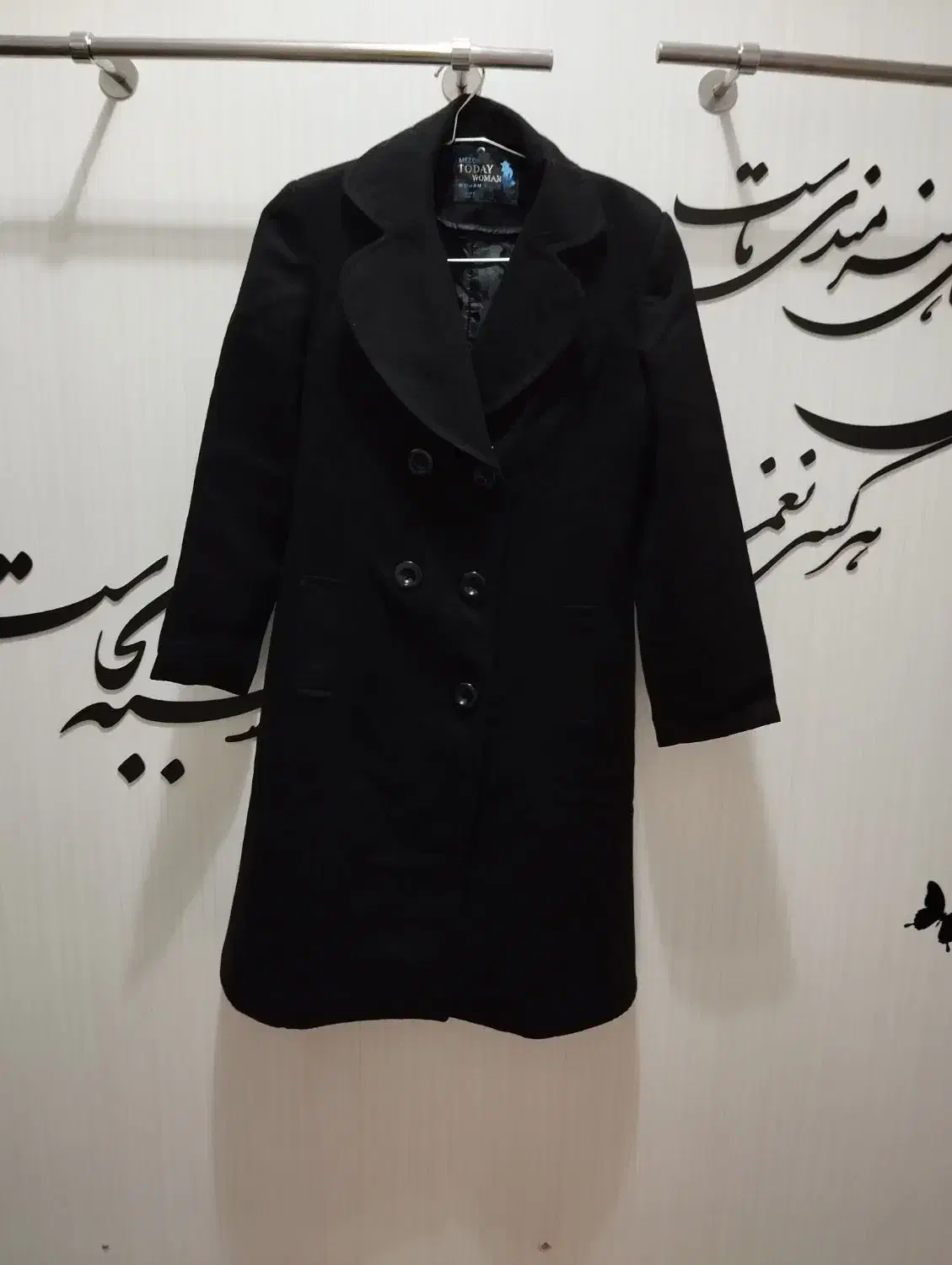 پالتو مشکی سایز 42|لباس|تهران, شهرک شهید باقری|دیوار