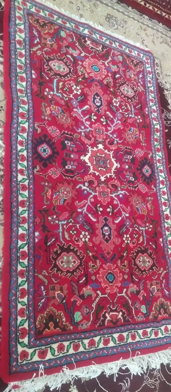 فرش دستباف نقشه چهار چنگ کسب|فرش|ملایر, |دیوار