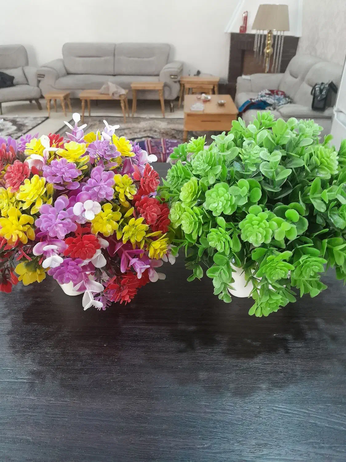 مجموع  ۶ عدد گل مصنوعی  نو عمده  فروش|گل مصنوعی|ملارد, |دیوار