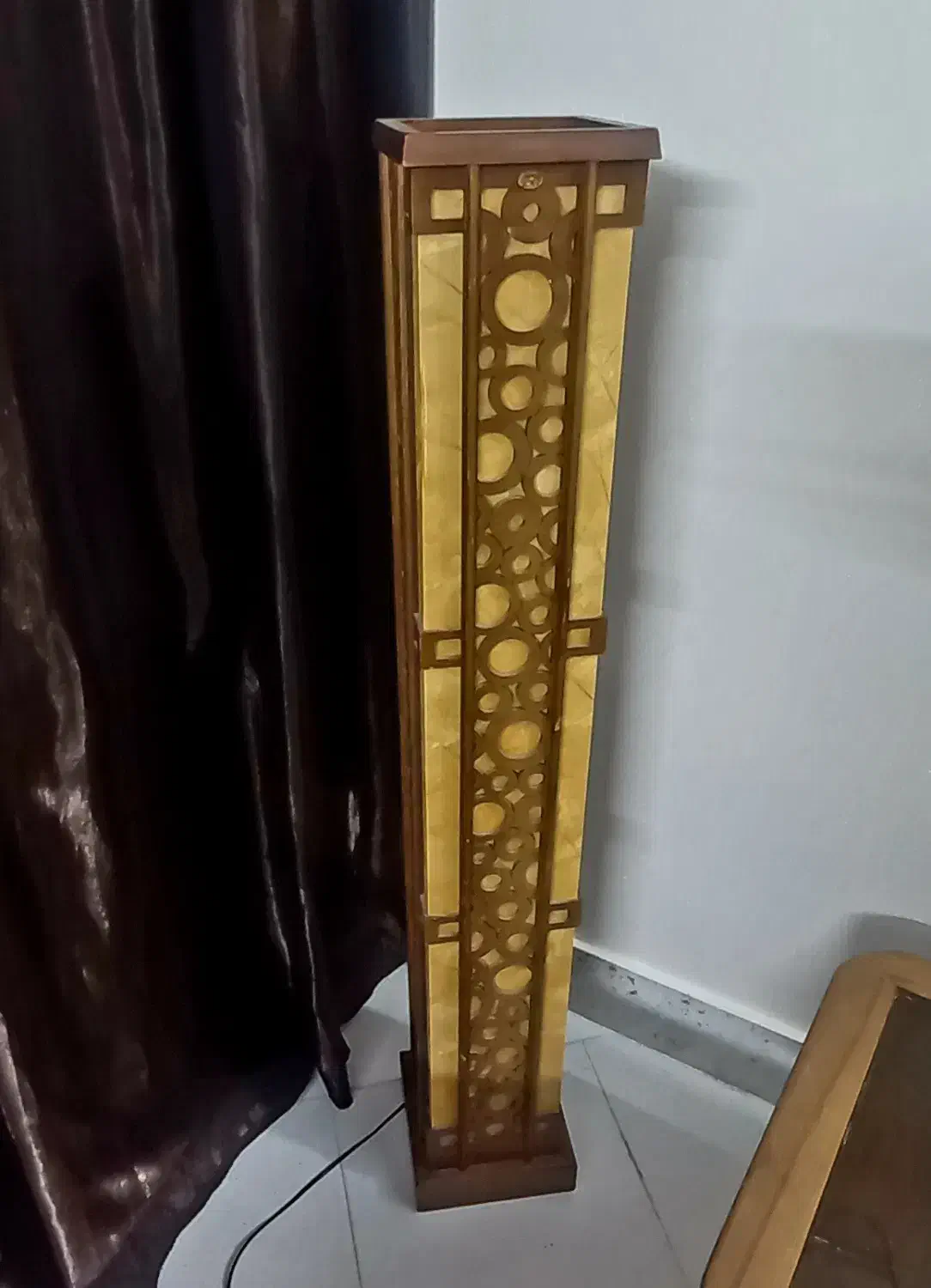 آباژور چوبی مدل امپایر(نگارستان)|چراغ خواب و آباژور|اصفهان, مهدی آباد|دیوار