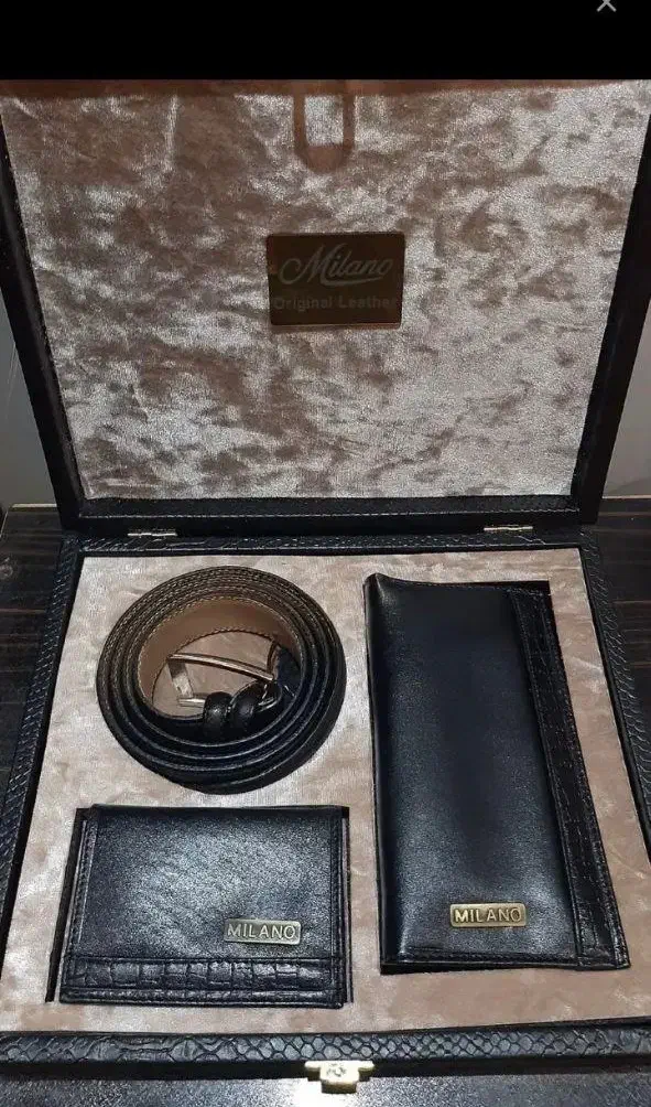 ست کیف و کمربند چرم|کیف، کفش، کمربند|رشت, گیل|دیوار