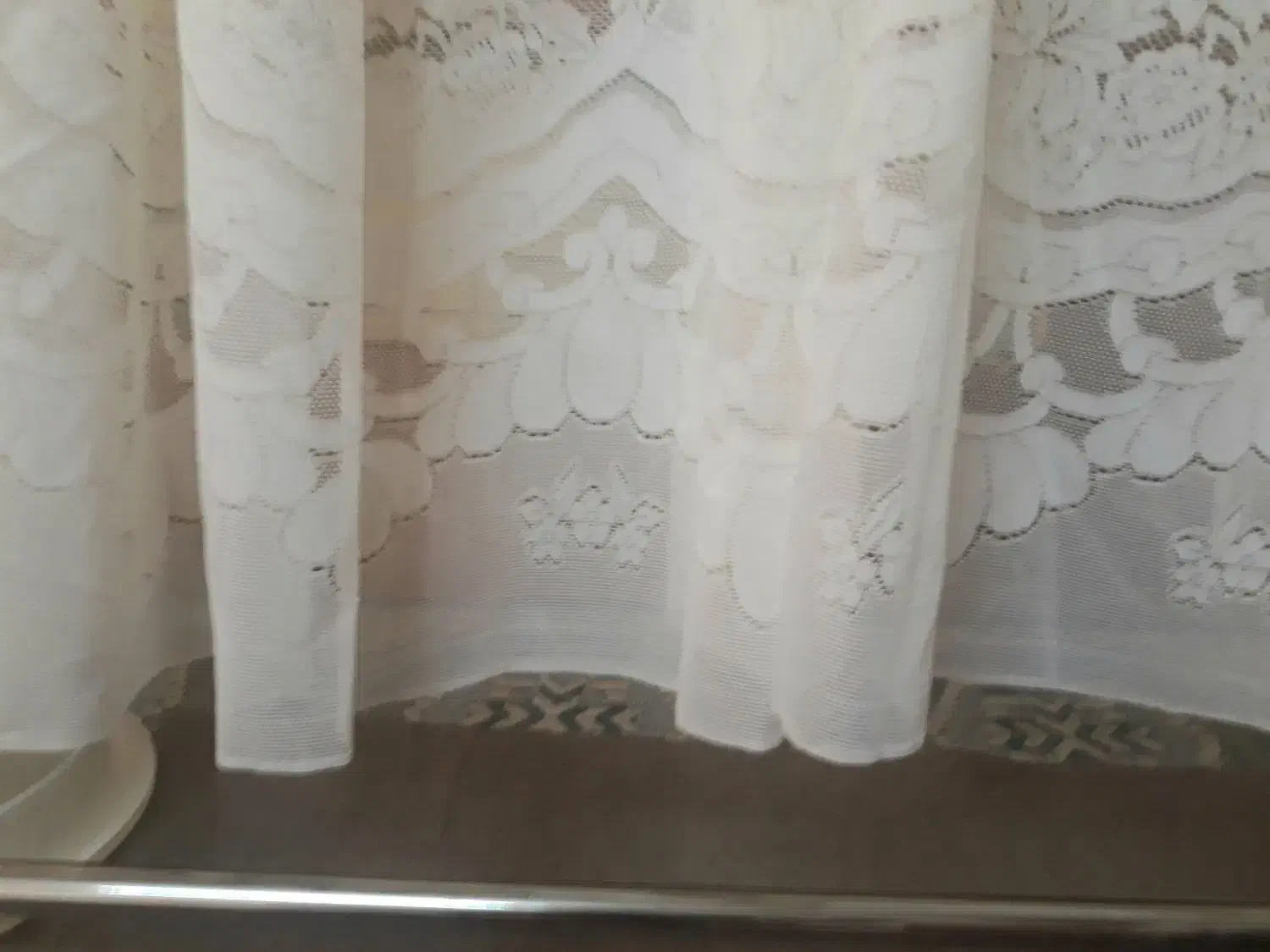 پرده تور سفید ، پرده سه لایه دو عدد و|پرده، رانر، رومیزی|نجف‌آباد, ویلاشهر|دیوار