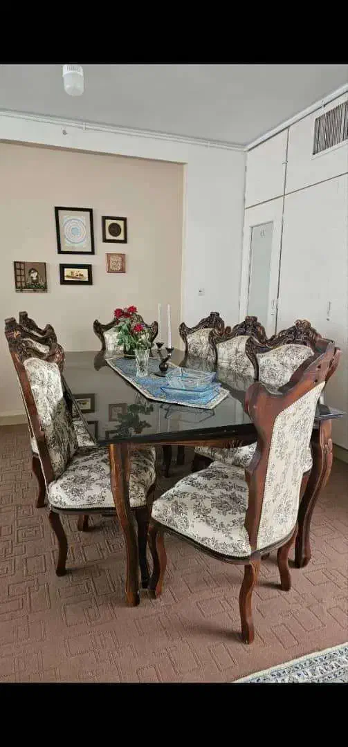 مبلمان استیل ۹ نفره به همراه میز ناهار خوری ۸|مبلمان خانگی و میز عسلی|دلیجان, |دیوار