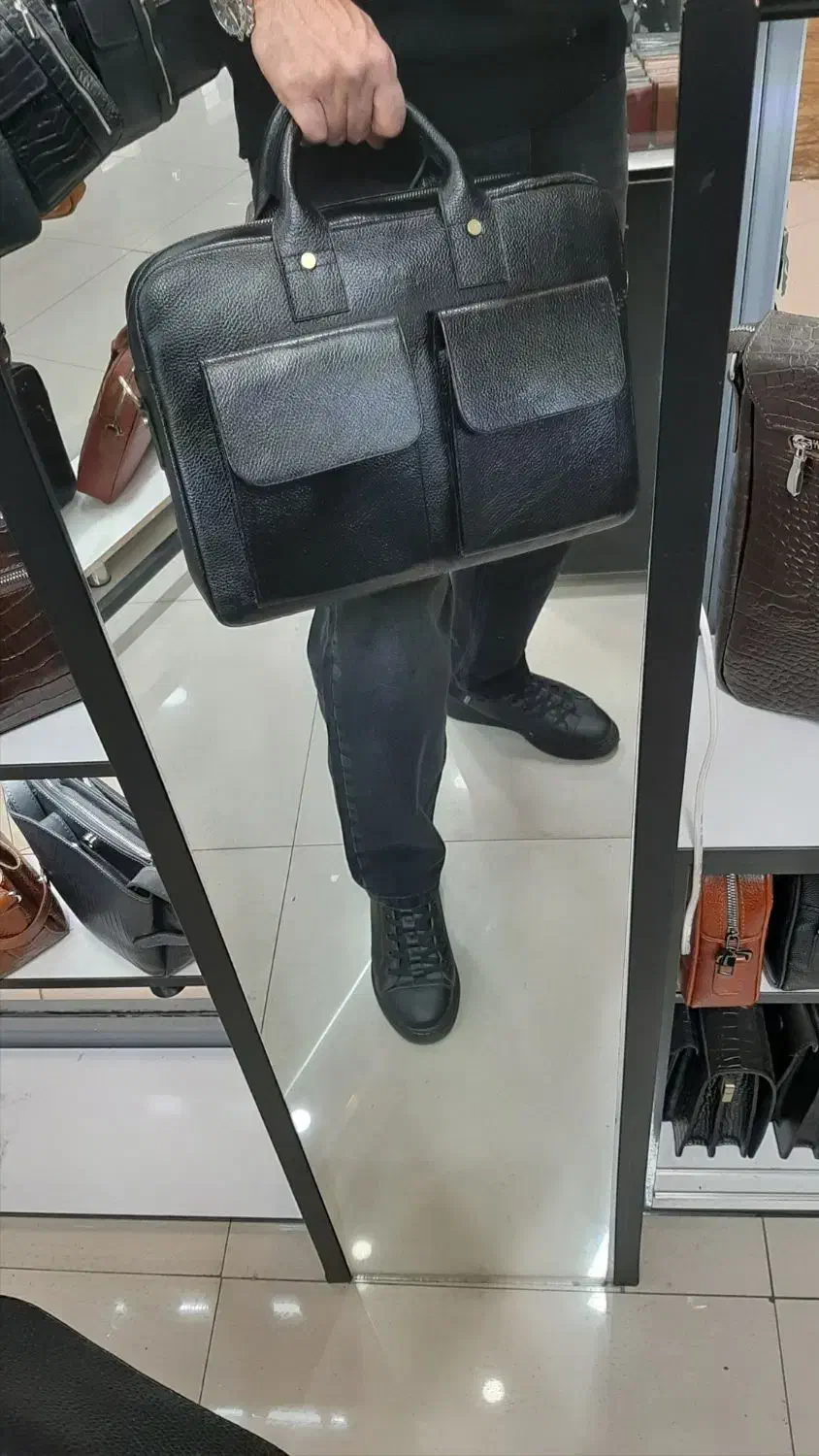 کیف اداری چرم طبیعی|کیف، کفش، کمربند|تهران, چوب تراش|دیوار