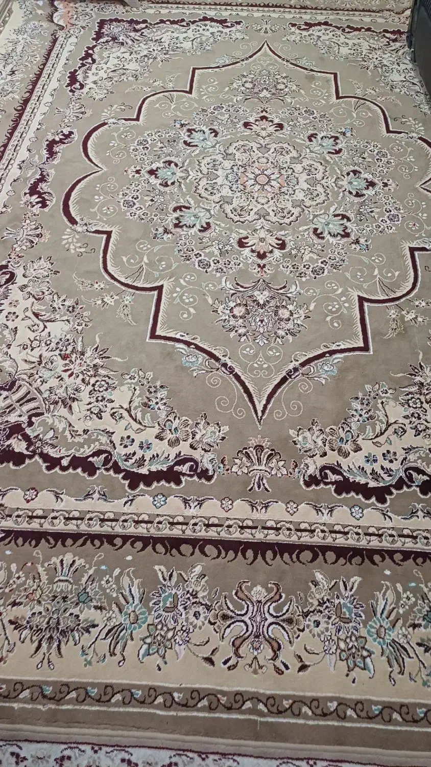 فرش ۱۲ متری|فرش|قائن, |دیوار