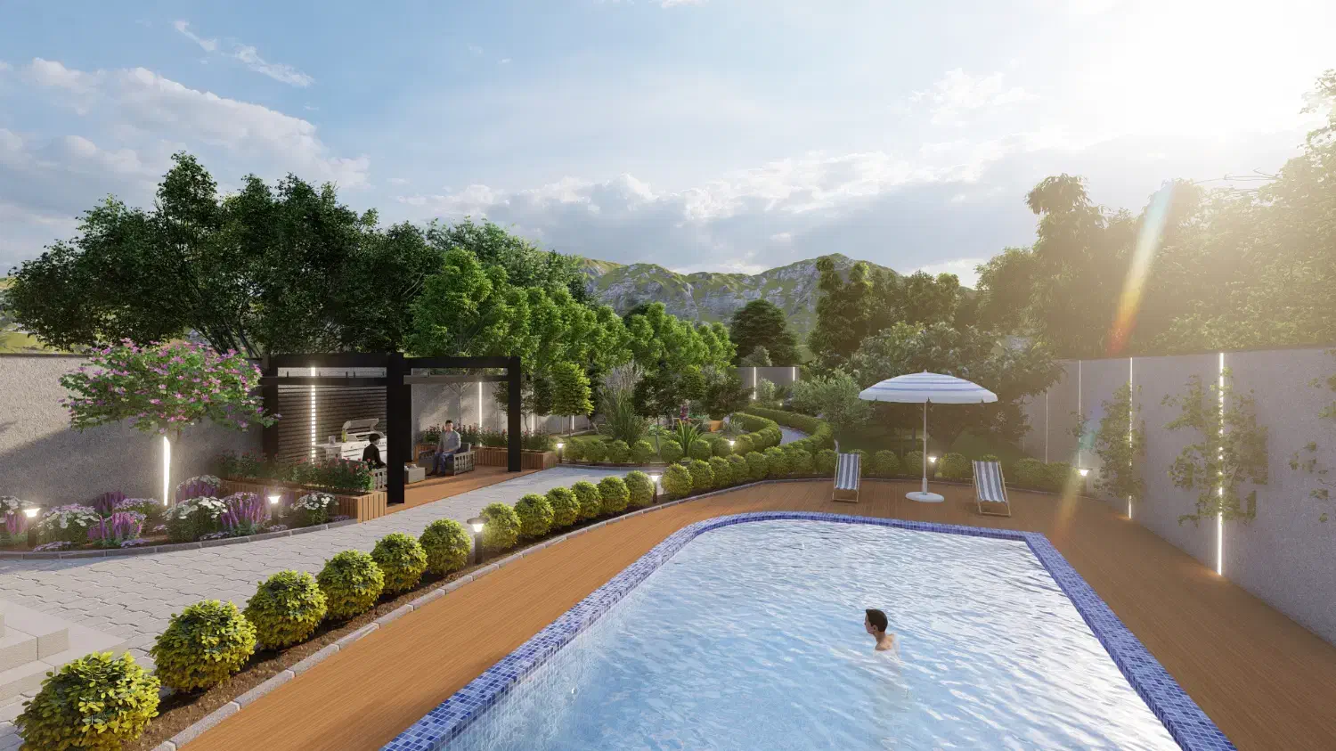 نقشه کشی اتوکد طراحی تری دی ویلا محوطه ازبیلت برق|خدمات پیشه و مهارت|نوشهر, |دیوار