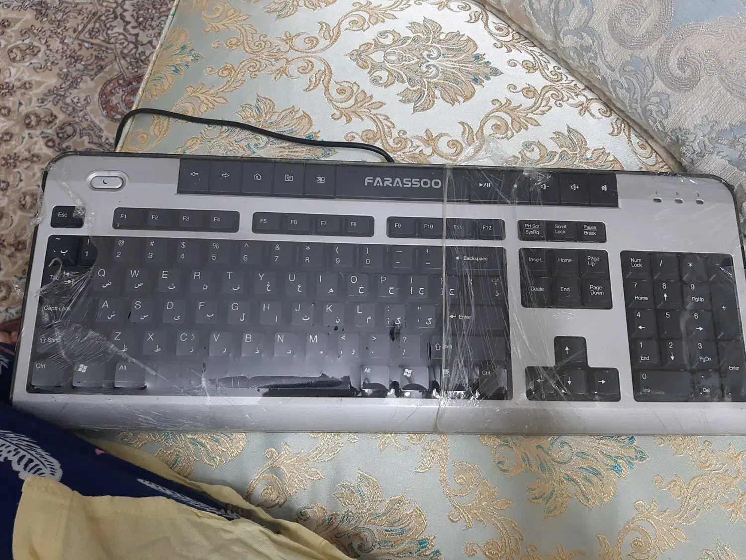 کیبورد سالم سیم دار|قطعات و لوازم جانبی رایانه|تهران, مینای شمالی (مخبر)|دیوار