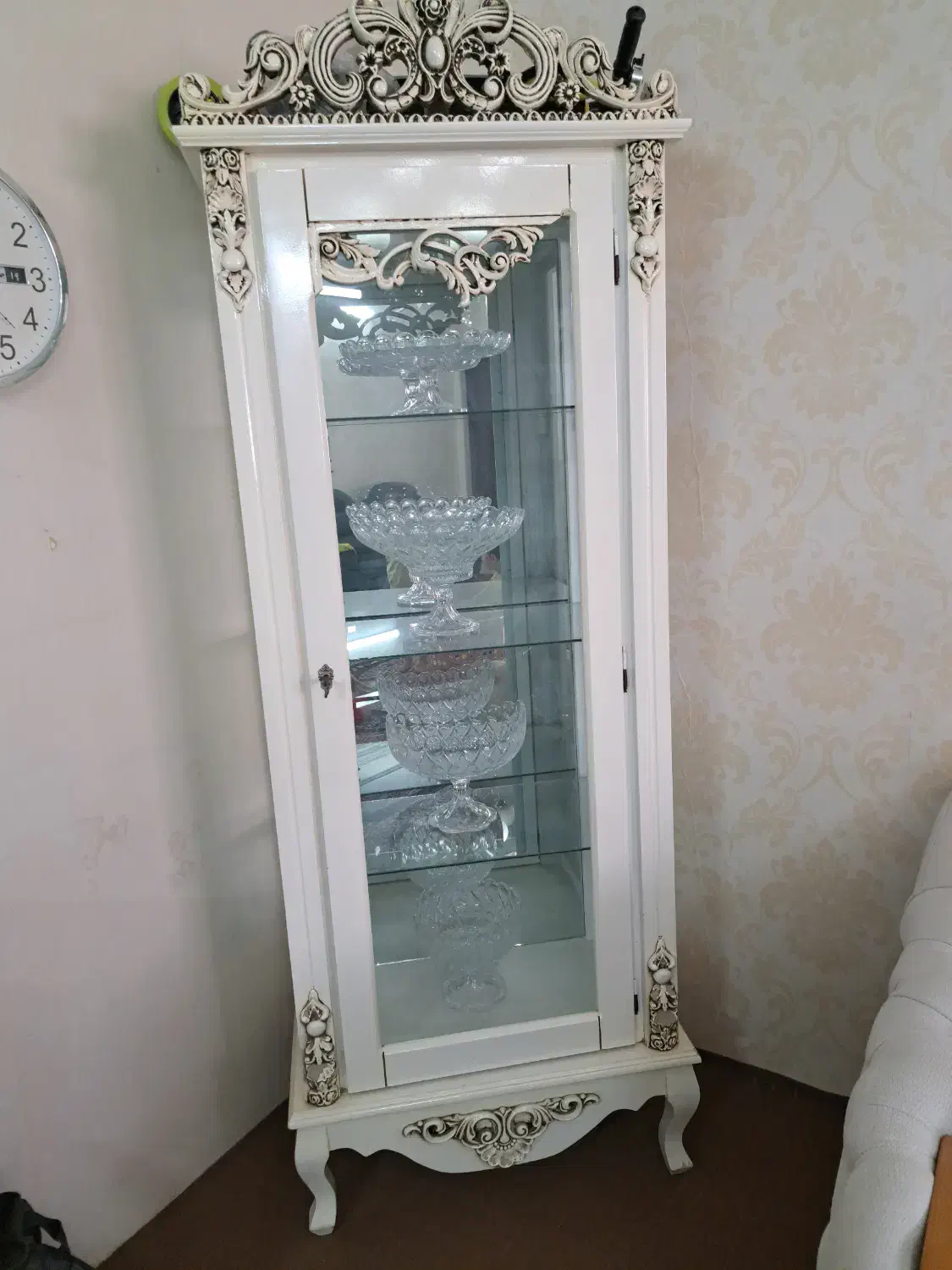 گنجه رنگ استخونی|بوفه، ویترین، کنسول|مشهد, رسالت|دیوار