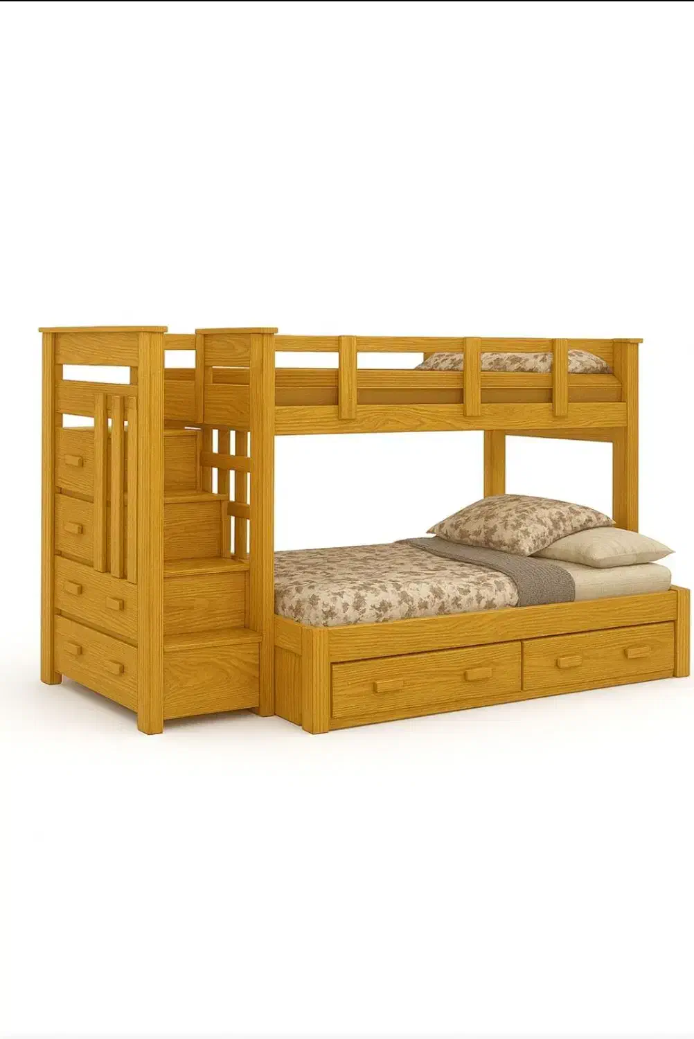 تخت دوطبقه چوب|تخت و سرویس خواب|کرج, حصارک بالا|دیوار