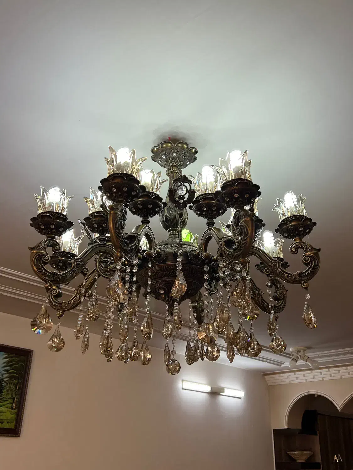 لوستر|لوستر و چراغ آویز|مبارکه, |دیوار