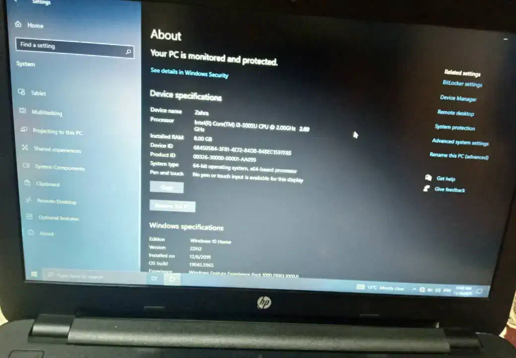لپتاپ hp|رایانه همراه|بندر ماهشهر, |دیوار