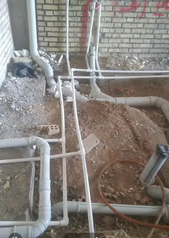 لول کشی آب وفاضلاب ساختمان|خدمات پیشه و مهارت|شوشتر, |دیوار