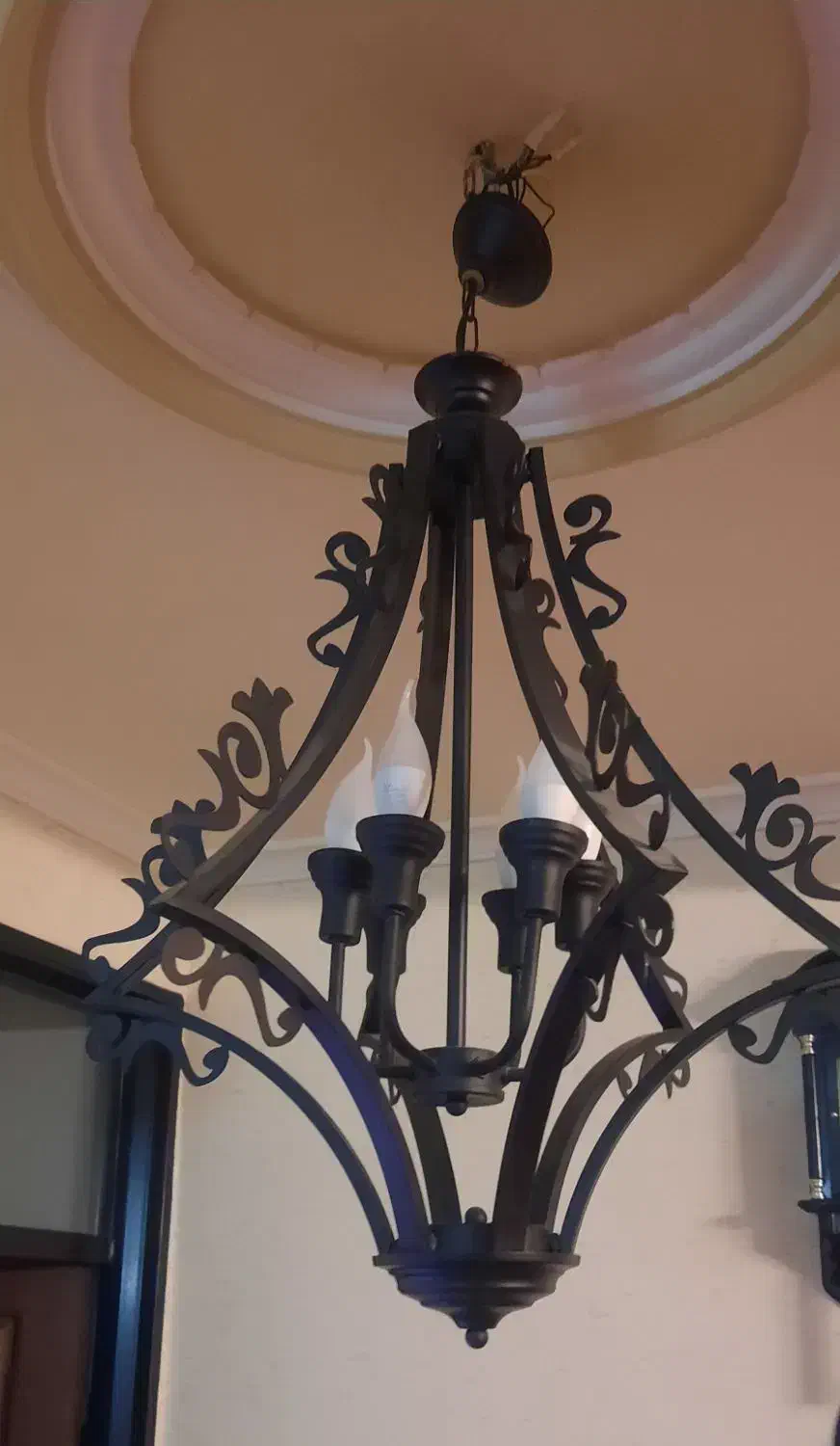 لوستر فلزی کلاسیک|لوستر و چراغ آویز|تبریز, |دیوار