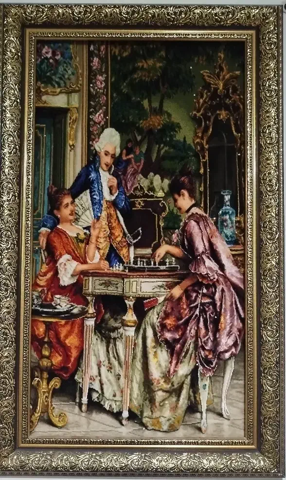 تابلو فرش دستی ابریشم|تابلو فرش|یزد, |دیوار