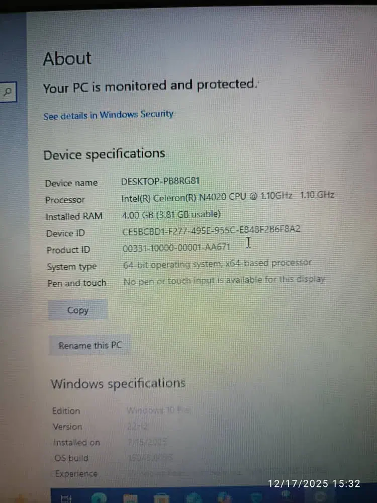 لب تاپ lenovo V15 در حد نو|رایانه همراه|کرج, ساسانی (قلمستان)|دیوار