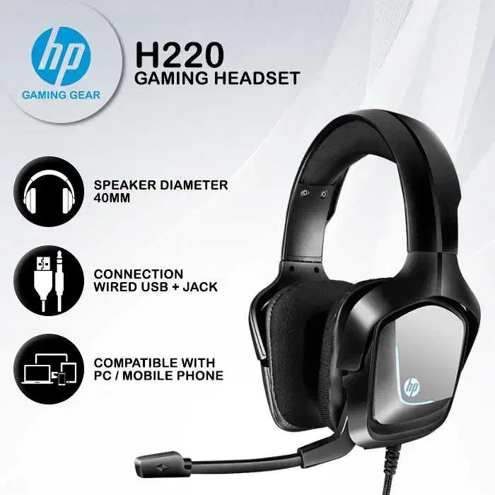 هدست باسیم گیمینگ اچ پی HP Headset 220Pro|لوازم جانبی موبایل و تبلت|مهاباد (آذربایجان غربی), |دیوار