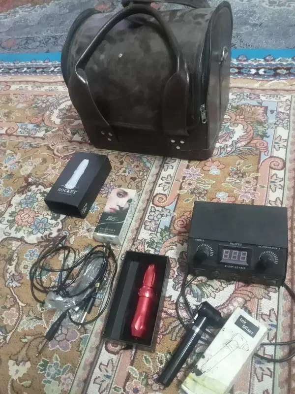 دستگاه تاتو با تمام وسایل|آرایشی، بهداشتی، درمانی|کرمان, |دیوار