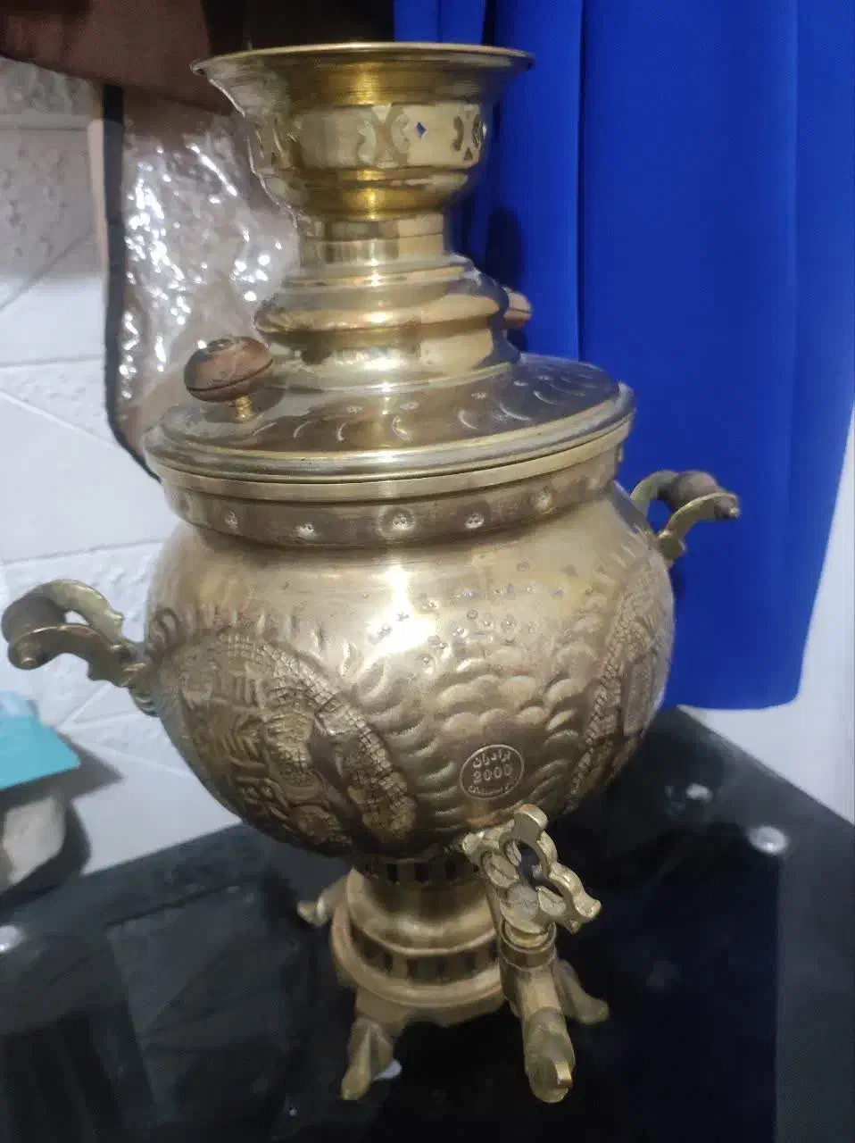 سماور  قلم کاری 6لیتری نو|سماور، چای‌ساز، قهوه‌ساز|قم, علی آباد سعدگان|دیوار