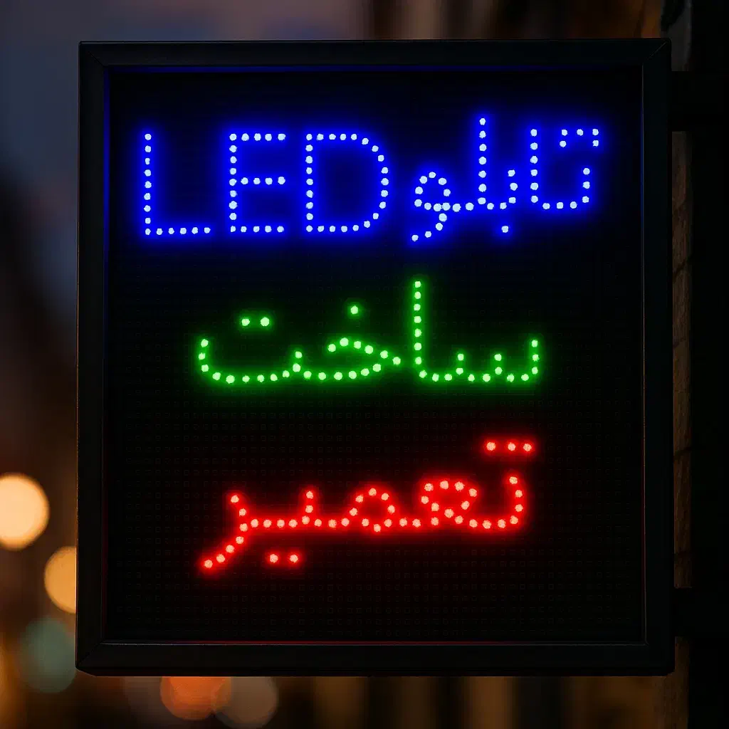ساخت و تعمیرات تابلو led ثابت|خدمات پیشه و مهارت|یزد, |دیوار