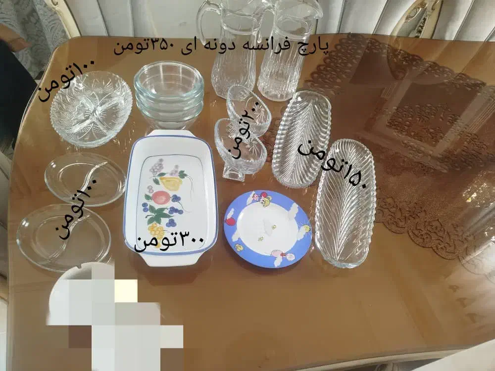 تعدادی ظروف چینی و شیشه ای منزل|ظروف سرو و پذیرایی|فردیس, شهرک ناز|دیوار
