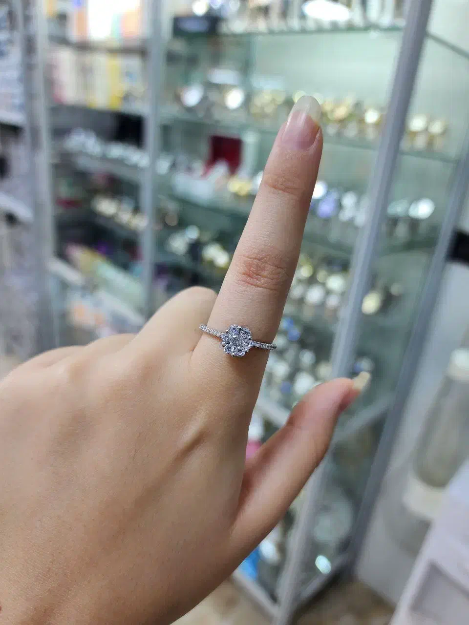 انگشتر فلاور نقره اصلی عیار ۹۲۵|جواهرات|کرمانشاه, |دیوار