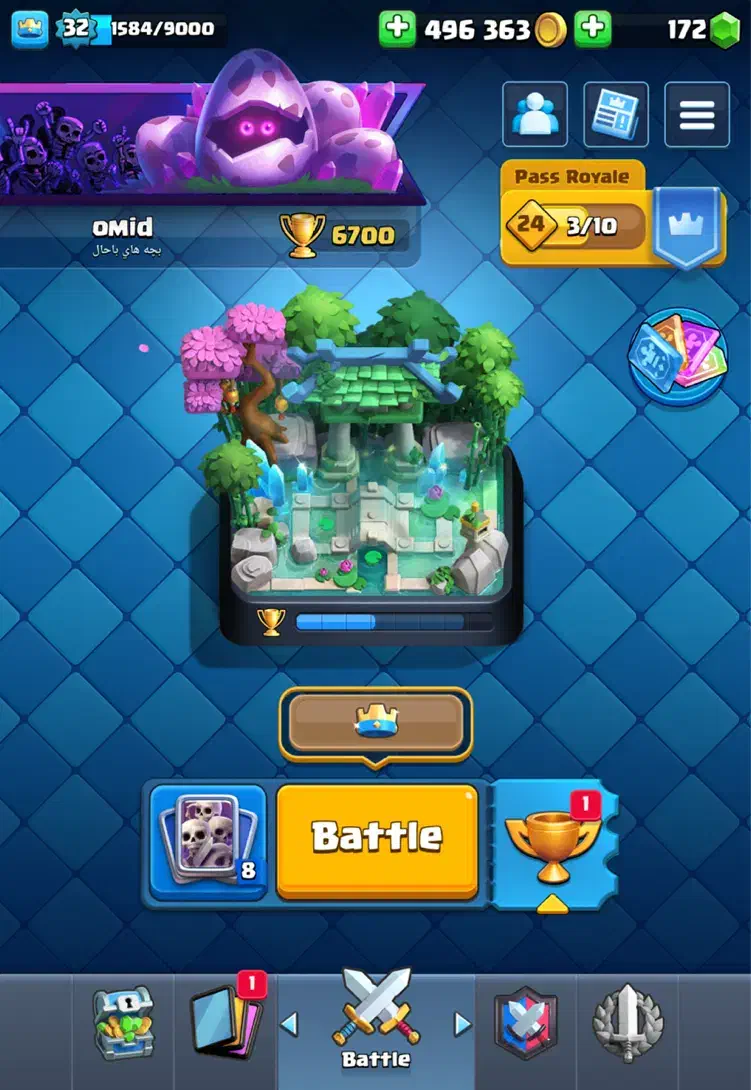 اکانت بازی کلش رویال سوپرسل clash royale lvl32|کنسول، بازی ویدئویی و آنلاین|شیراز, فرهنگ شهر|دیوار