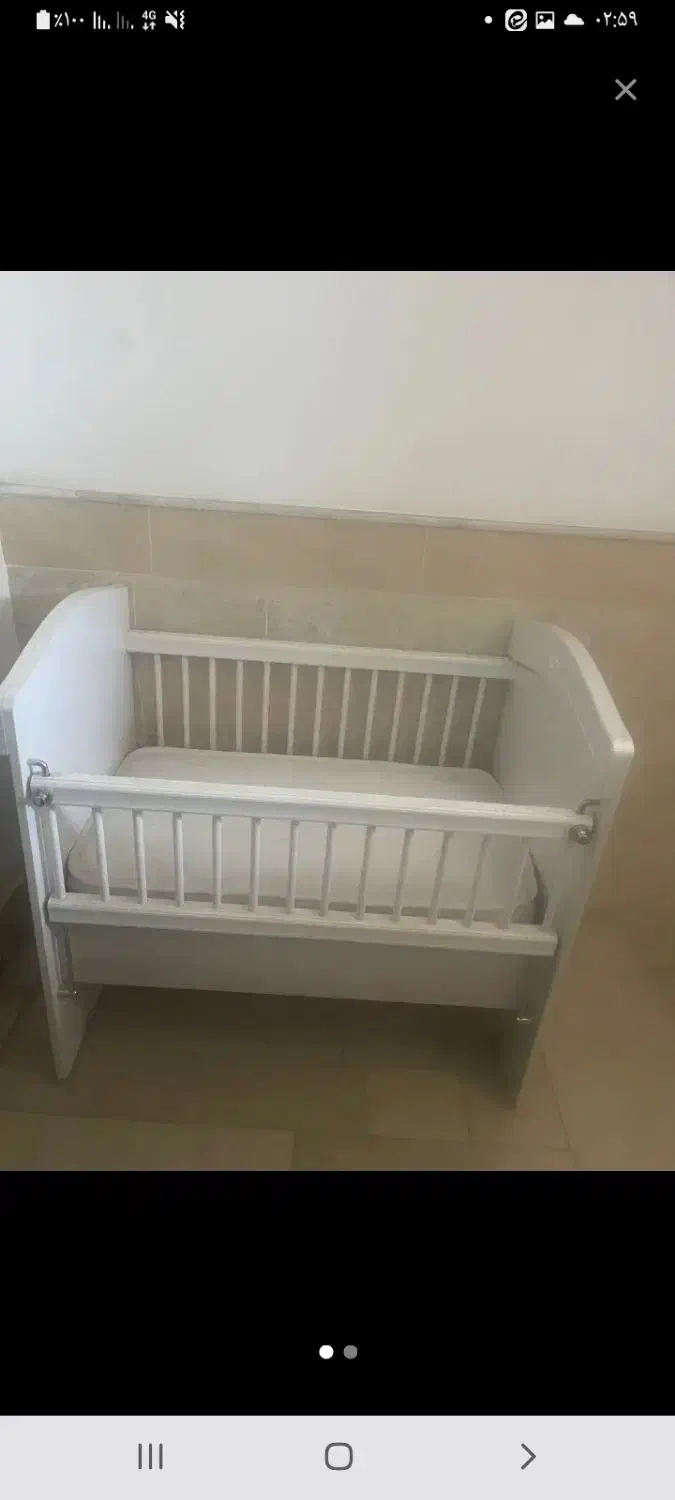 تخت کودک نو|تخت و سرویس خواب|قم, سراجه (۱۵ خرداد)|دیوار