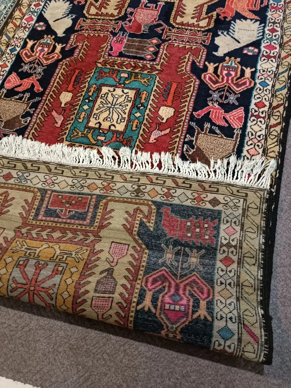 فرش دست بافت تبریز|فرش|باغستان, |دیوار