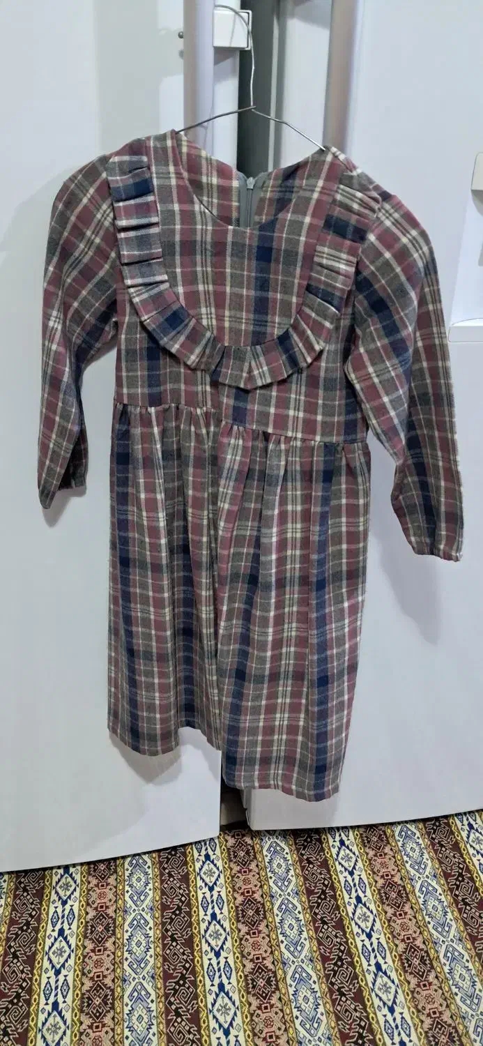 لباس ، پیراهن دخترانه پارچه کشمیری سالم و تمیز|کفش و لباس بچه|تهران, چیتگر شمالی|دیوار