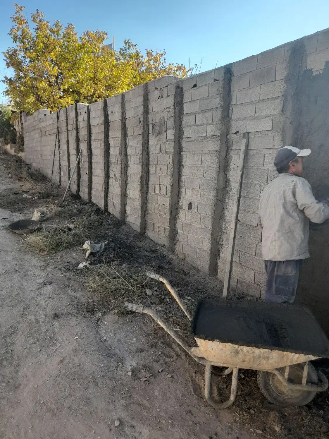 اتجام سیمانکاری سیاه سفید ودیوار کشی بلوک|خدمات پیشه و مهارت|دماوند, گیلاوند|دیوار