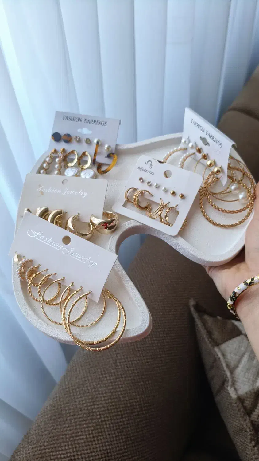 پک ۶ تایی گوشواره طرح اقتصادی|بدلیجات|گلبهار, شهر جدید گلبهار|دیوار