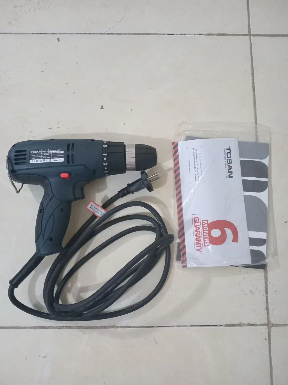 دریل پیچ گوشتی برقی توسن مدل ۰۹۰۱s نو اک اصلا پلمپ|ابزارآلات|شیراز, ابیوردی|دیوار