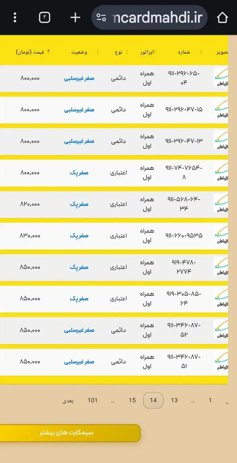 09112964665 دایمی صفر|سیم‌کارت|رشت, بازار|دیوار