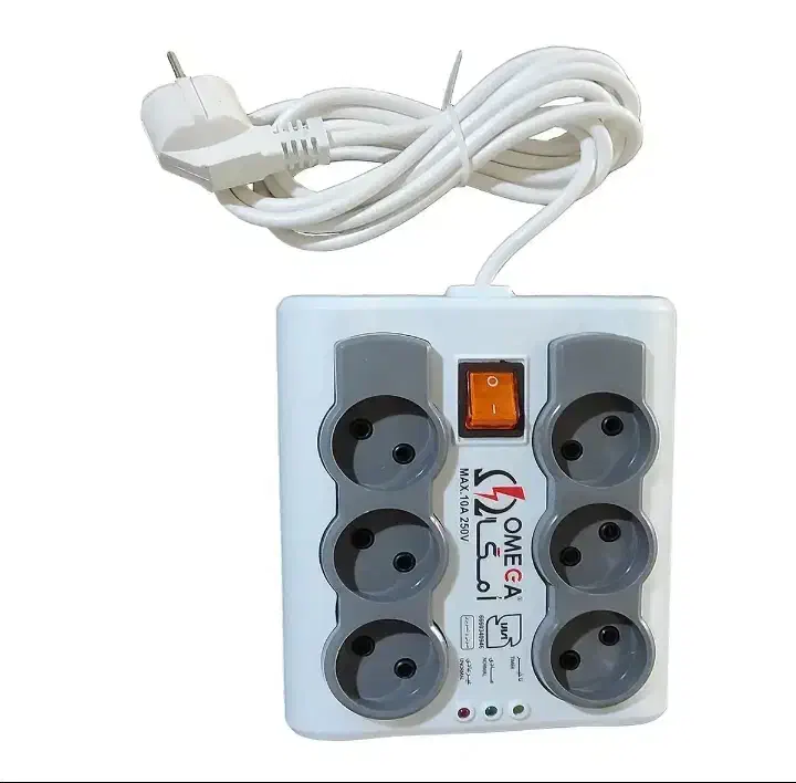 محافظ برق ۶ خانه امگا P6000|قطعات و لوازم جانبی رایانه|یزد, |دیوار