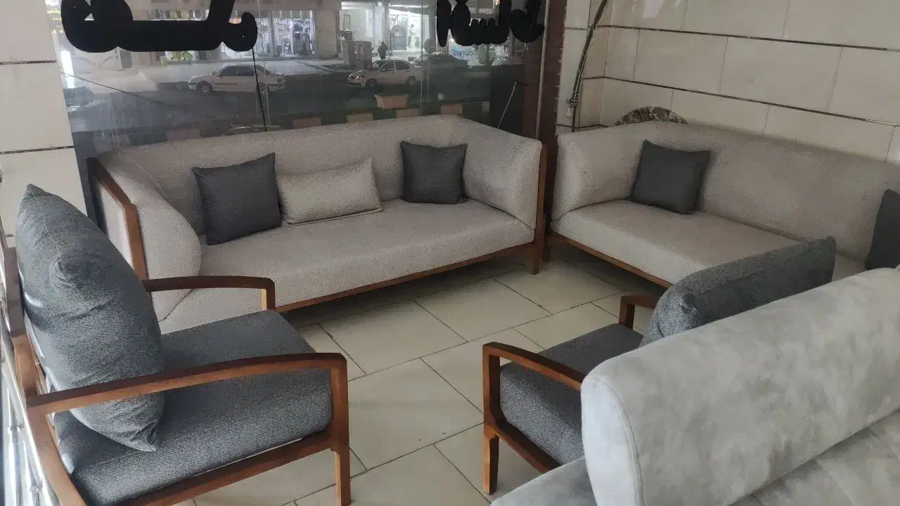 دست آخر مبل مینی حرفه ای چوب راش 40%اماده تحویل|مبلمان خانگی و میز عسلی|اهواز, گلستان|دیوار