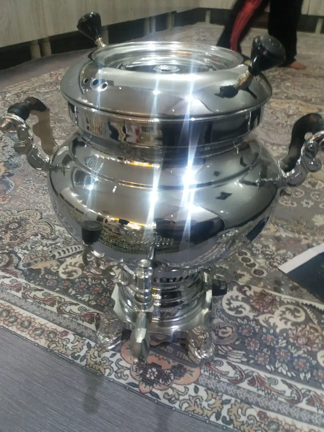 سماور ۸لیتری بدون کوره نو نو بدون استفاده|سماور، چایساز، قهوهساز|قرچک, زیبا شهر|دیوار