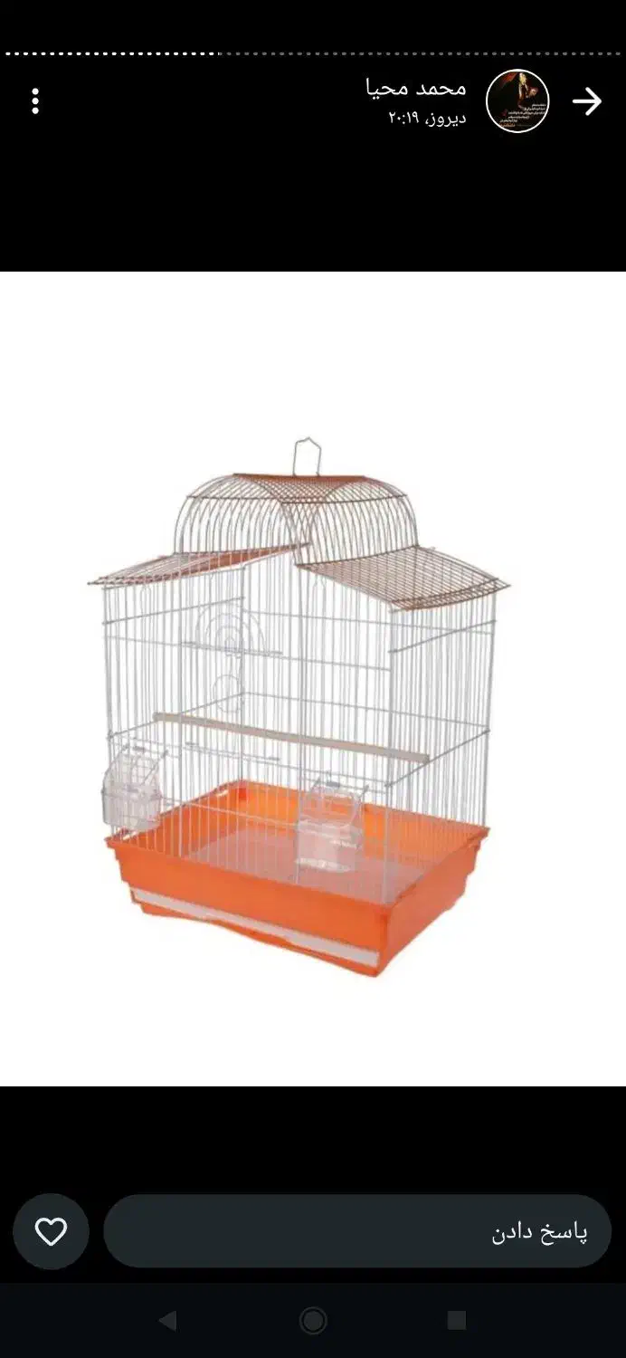 قفس پرنده عروس هلندی طوطی|لوازم جانبی حیوانات|لاهیجان, کوی زمانی|دیوار