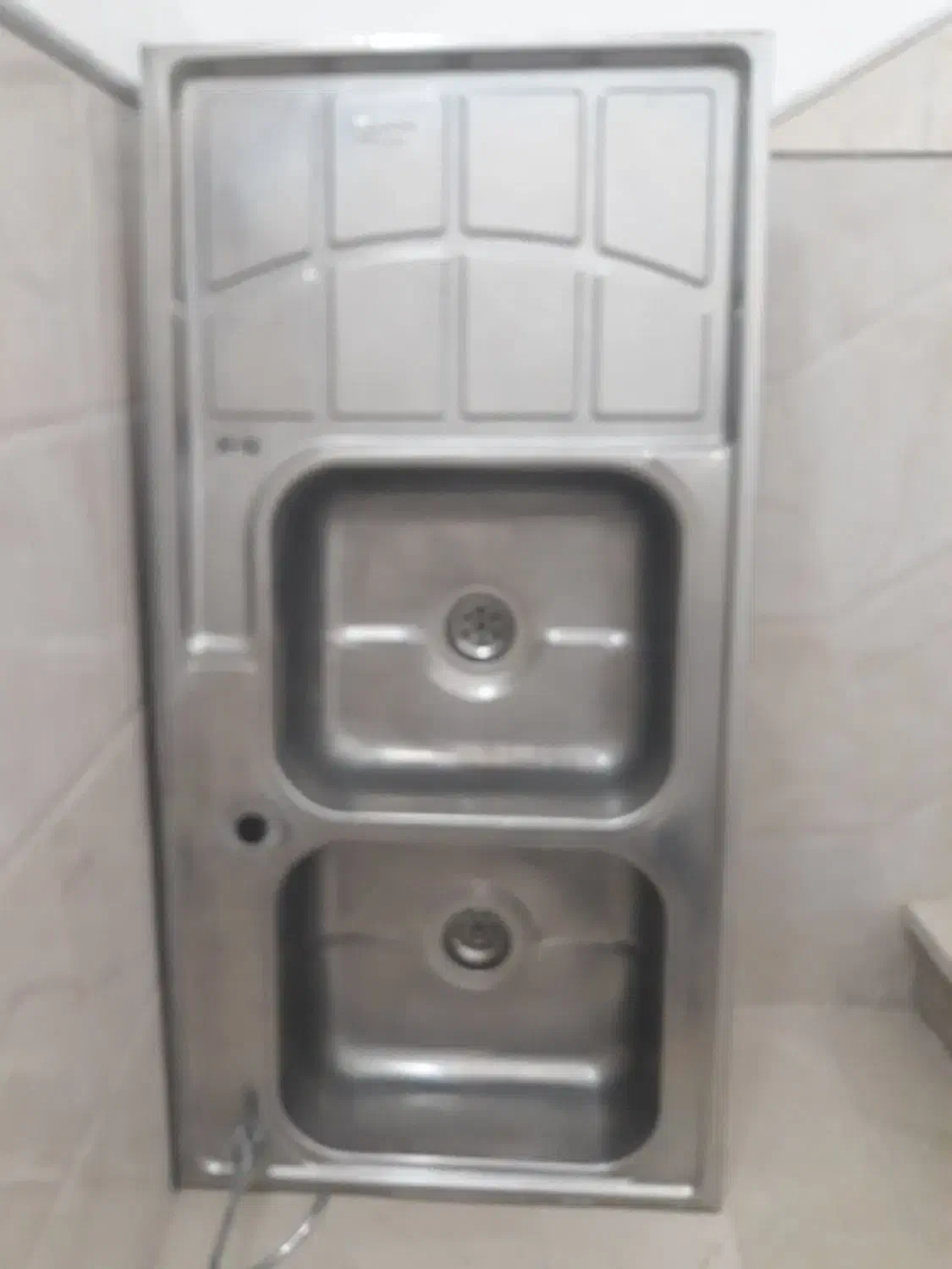 سینگ ظرفشویی (۱۲۰×۶۰) دوقلو در حد نو|مصالح و تجهیزات ساختمان|قم, باغ کرباسی|دیوار