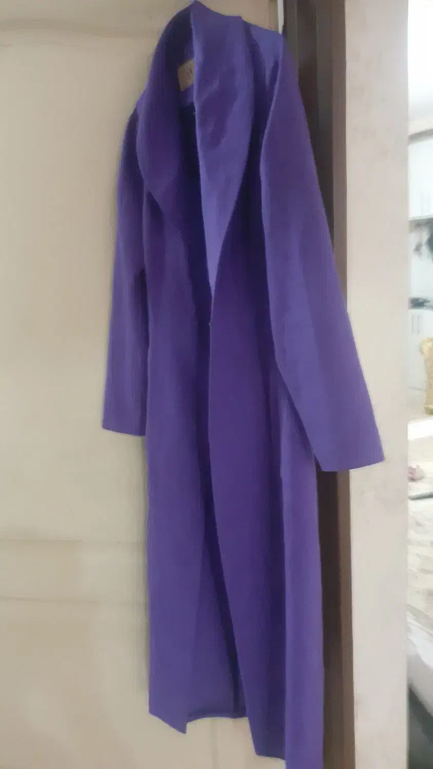 مانتو پاییزه بنفش بلند کت مجلسی سفید سایز|لباس|پیشوا, |دیوار