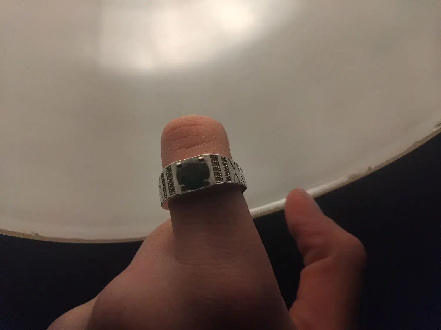 انگشتر نقره زمرد|جواهرات|پاکدشت, پاکدشت (مامازند)|دیوار